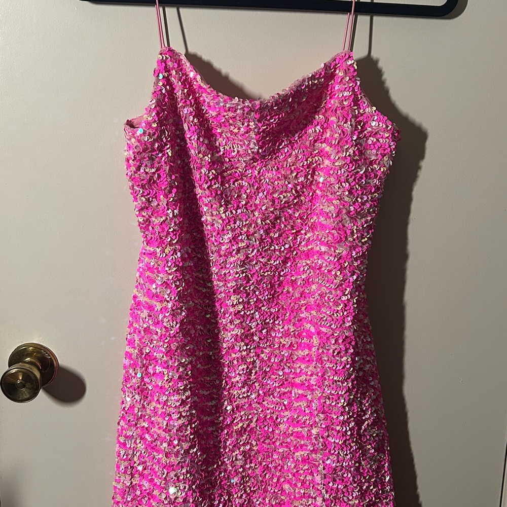 Pink Sequin Dress